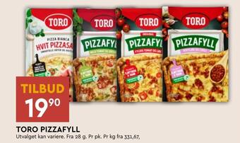 Coop Mega Toro pizzafyll tilbud