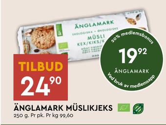 Coop Mega Änglamark müslikjeks tilbud