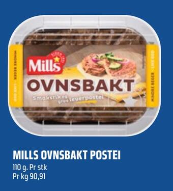 Coop Obs Mills ovnsbakt postei tilbud