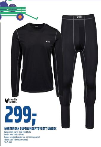 Coop Obs Northpeak superundertøysett unisex tilbud
