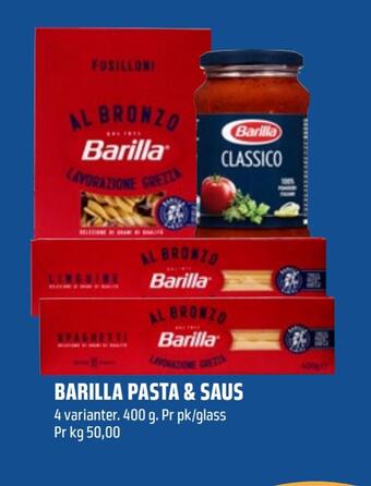 Coop Obs Barilla pasta & saus tilbud