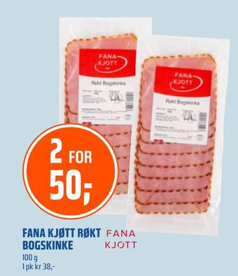 Coop Obs Fana kjøtt røkt bogskinke tilbud