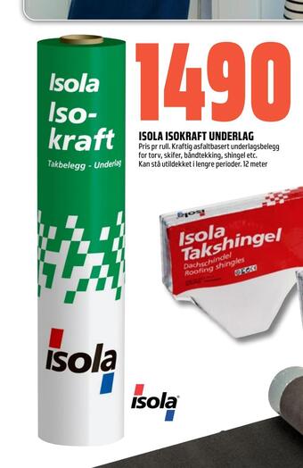 Coop Obs Isola isokraft underlag tilbud