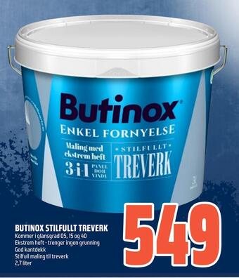 Coop Obs Butinox stilfullt treverk tilbud
