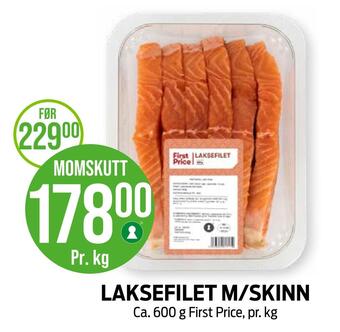 Kiwi Laksefilet m/skinn tilbud