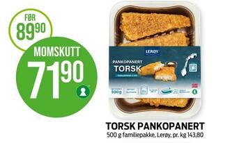 Kiwi Torsk pankopanert tilbud