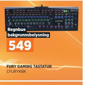 POWER Fury gaming tastatur tilbud