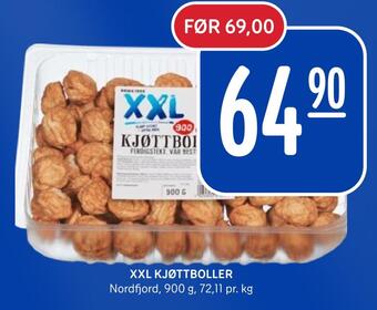 Rema 1000 Xxl kjøttboller tilbud