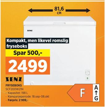 POWER Fryseboks tilbud