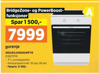 POWER Induksjonskomfyr tilbud