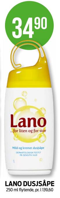 Kiwi Lano dusjsåpe tilbud