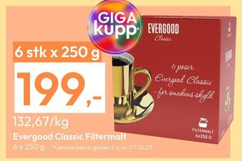 Gigaboks Evergood classic filtermalt tilbud