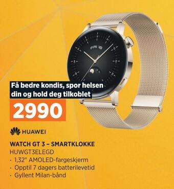 POWER Watch gt 3 - smartklokke tilbud