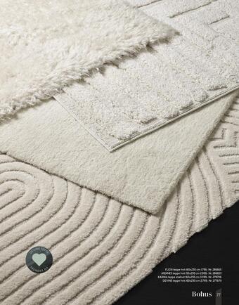 Bohus Devine teppe hvit tilbud
