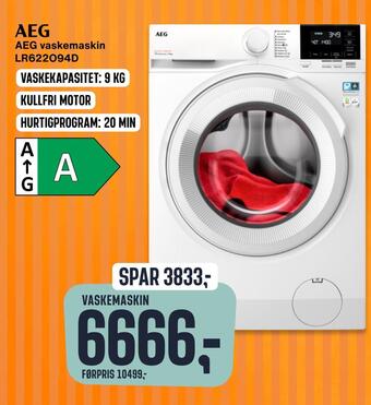 Skousen Aeg vaskemaskin lr622o94d tilbud