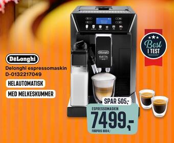 Skousen Delonghi espressomaskin d-0132217049 tilbud