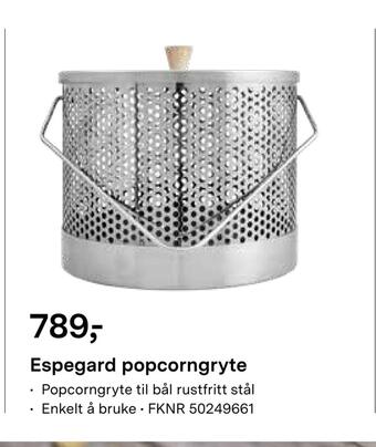 Felleskjøpet Espegard popcorngryte tilbud