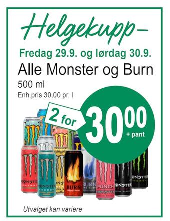 Joker Alle monster og burn tilbud