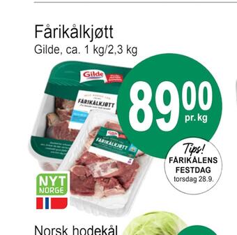 Joker Fårikålkjøtt tilbud