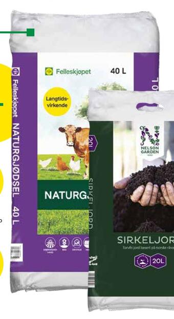 Felleskjøpet Felleskjøpet naturgjødsel 40 liter tilbud