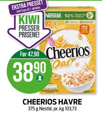 Kiwi Cheerios frokostprodukt tilbud