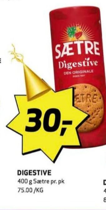 Bunnpris Digestive kjeks tilbud