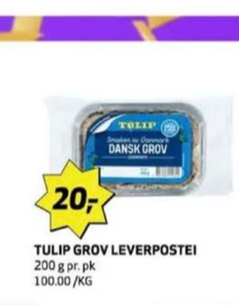 Bunnpris Dansk grov leverpostei tilbud