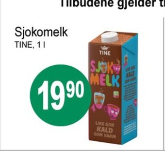 Joker Tine sjokolademelk tilbud