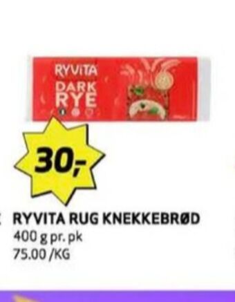 Bunnpris Ryvita knekkebrød tilbud