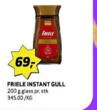 Bunnpris Friele instant kaffe tilbud