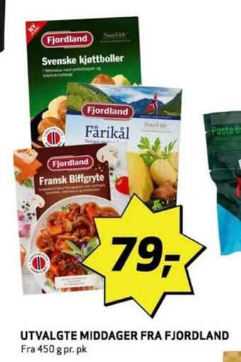 Bunnpris Fjordland ferdigretter tilbud