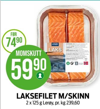 Kiwi Lerøy lakseporsjon tilbud