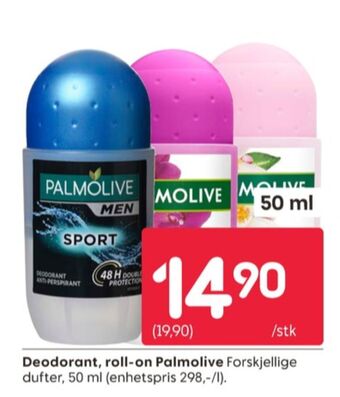 Rusta Palmolive men roll-on tilbud