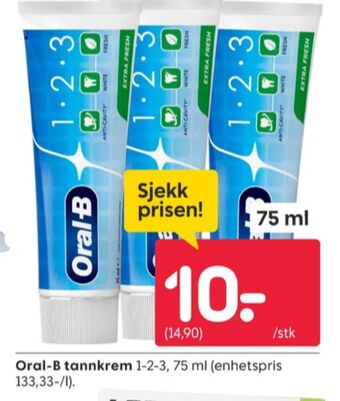 Rusta Oral b tannkrem tilbud