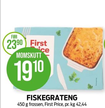 Kiwi First price fiskeretter tilbud