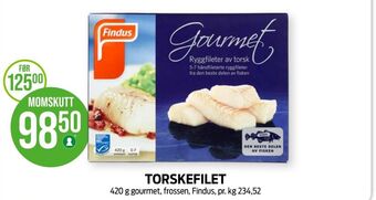 Kiwi Findus torskefilet tilbud