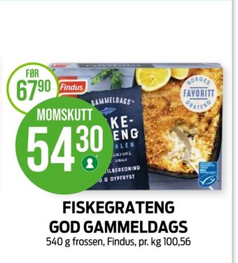 Kiwi Findus fiskeretter tilbud