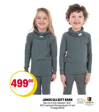 Coop Extra Janus ullsett barn tilbud