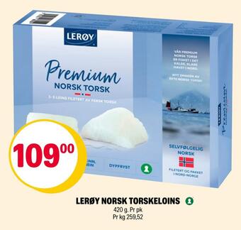 Coop Extra Lerøy norsk torskeloins tilbud