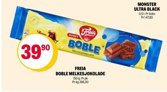 Coop Extra Freia boble melkesjokolade tilbud