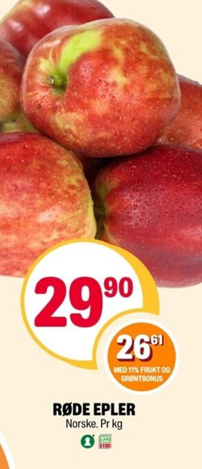 Coop Extra RØDE EPLER tilbud