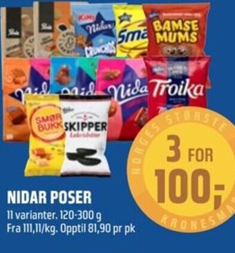 Coop Obs NIDAR POSER tilbud