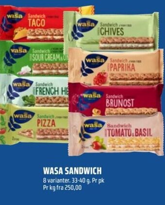 Coop Obs WASA SANDWICH tilbud