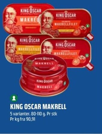 Coop Obs KING OSCAR MAKREL tilbud