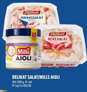 Coop Obs DELIKAT SALAT/MILLS AIOLI tilbud
