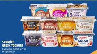 Coop Obs SYNNØVE GRESK YOGHURT tilbud