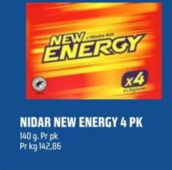 Coop Obs NIDAR NEW ENERGY 4 PK tilbud