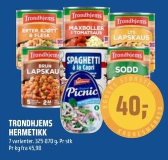 Coop Obs TRONDHJEMS HERMETIKK tilbud