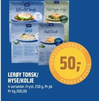Coop Obs LERØY TORSK/ HYSE/KOLJE tilbud
