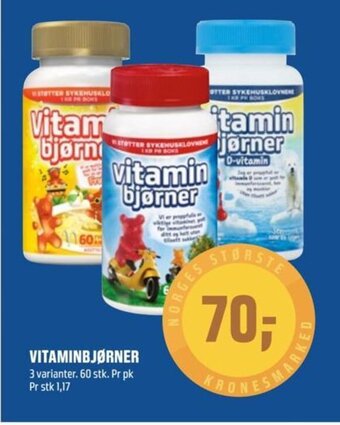 Coop Obs VITAMINBJØRNER tilbud